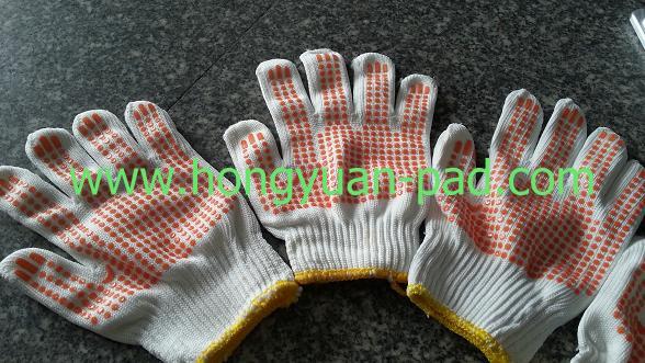 anti slip gloves screen printed sample