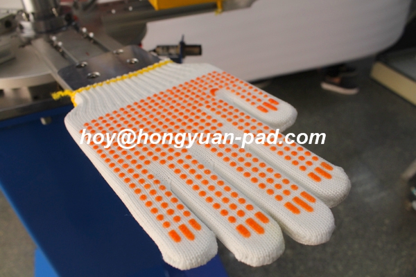 glove non slip silicon printing