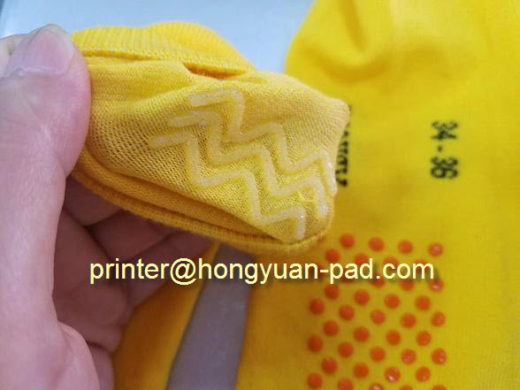 screen printing anti slip sock