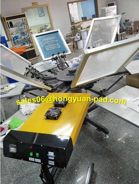 6color 6 station screen printing machine