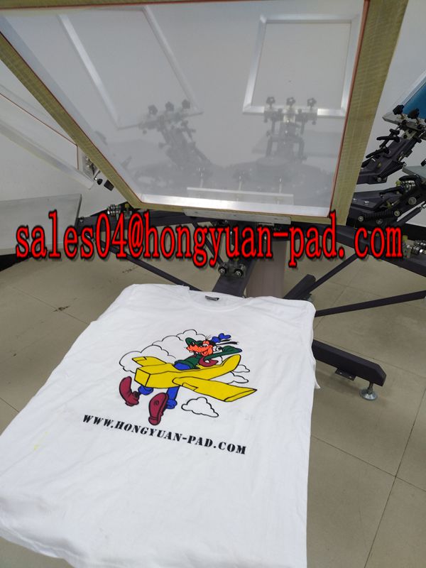 t-shirt carousel screen printing machine