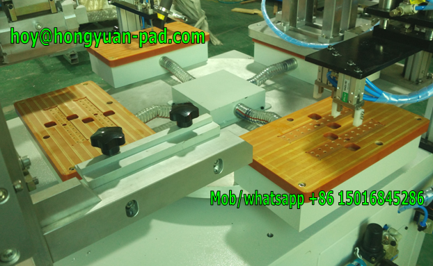 Rotary screen printing machine for plastic ruler