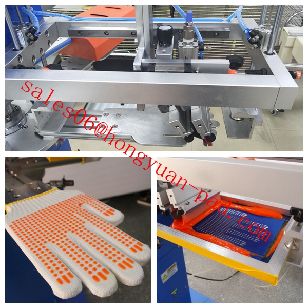 gloves screen printing machine for silicone gloves