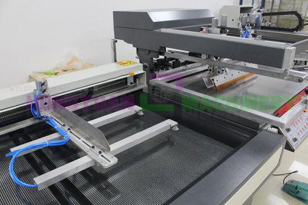 Screen Printing Machine With Auto Unloading System
