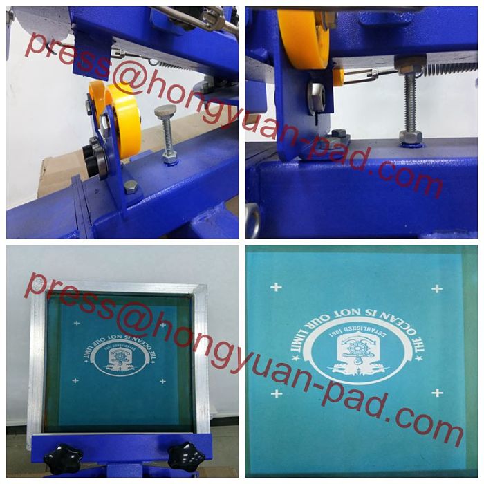 4 colour screen printing machine 