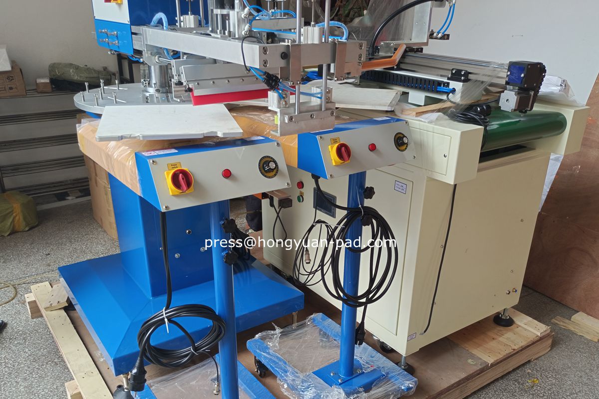 2 colors automatic screen printing machine