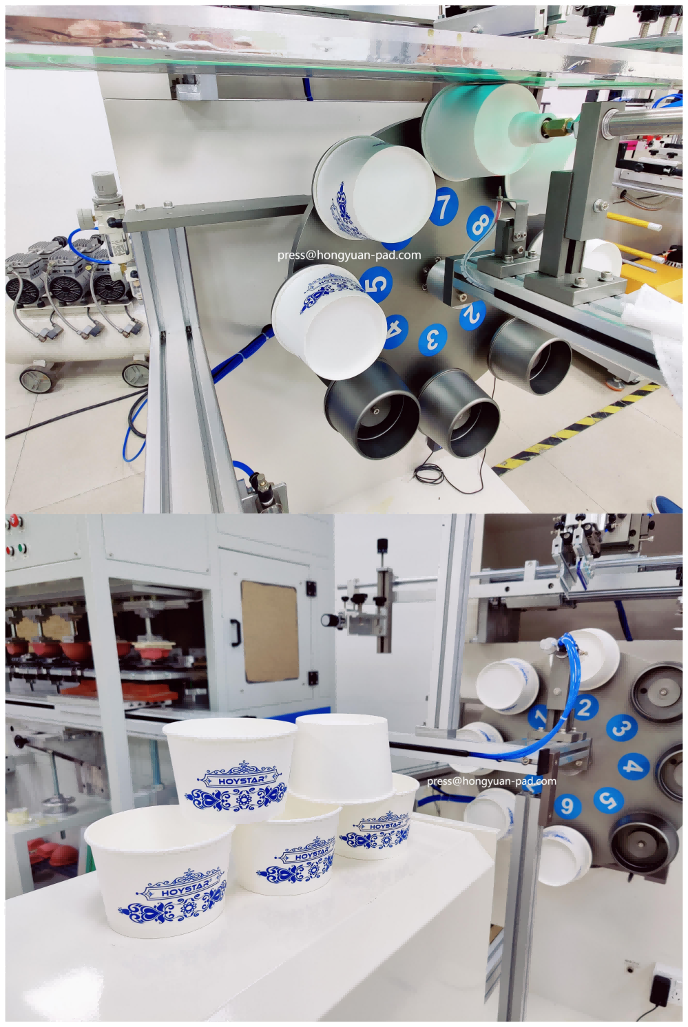 Semi-automatic bowls printing machine