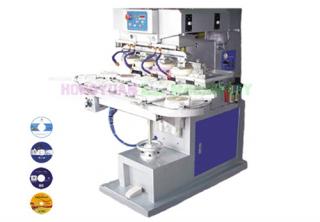 Four Color Pad Printing Machine For CD/DVD With Conveyor Table(GW-M4/CP)