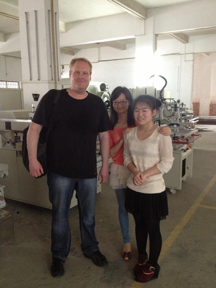 steel sheet screen printing machine