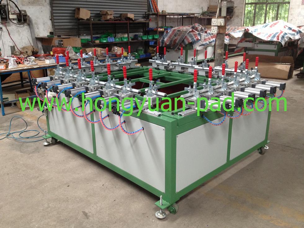 pneumatic screen stretching machine