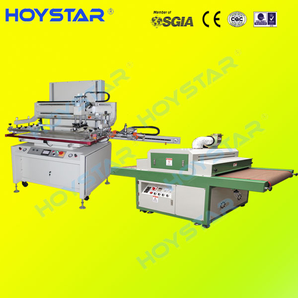 Auto take off screen printing machine