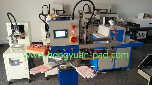 non slip gloves screen printing machine