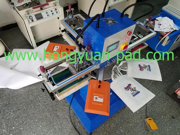 three color rotary rapid tag screen printer machine