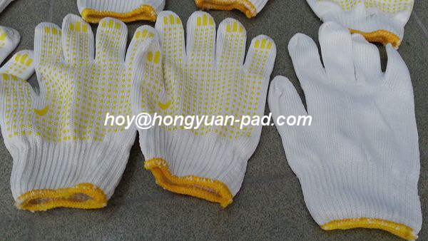 Glove non slip printing machine