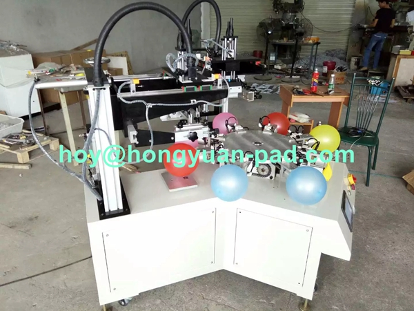 two color balloon screen printing machine