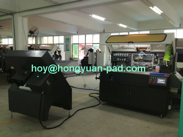 cylindrical screen printing machine for plastic bottles