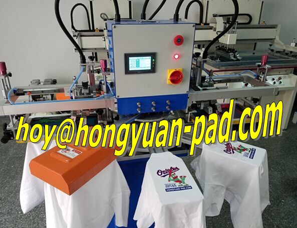 t shirt neck label screen printing machine