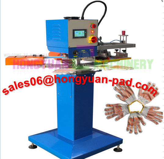 non slip gloves screen printing machine