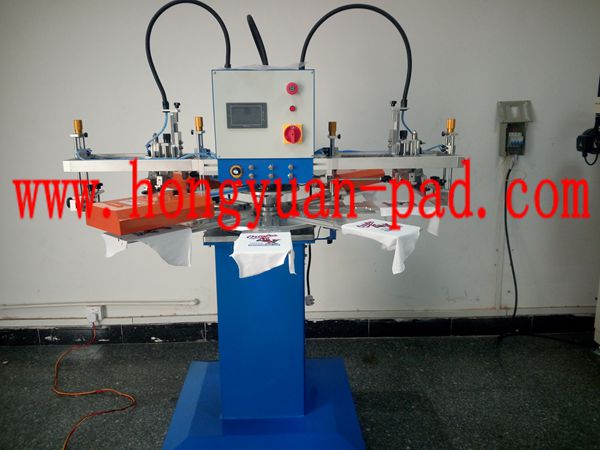 3 color screen printing machine