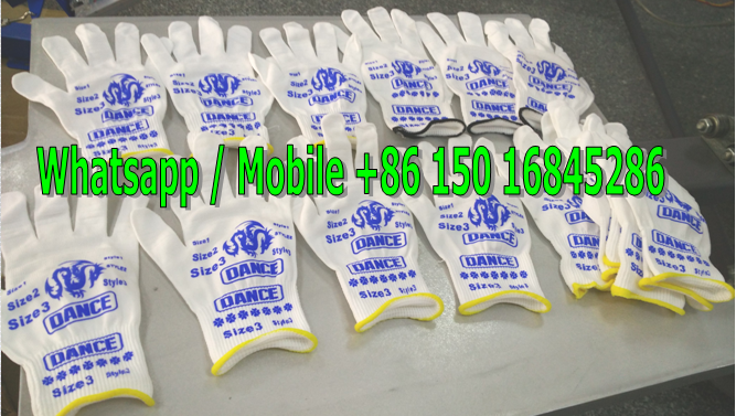 non slip silicon gloves screen printing machine