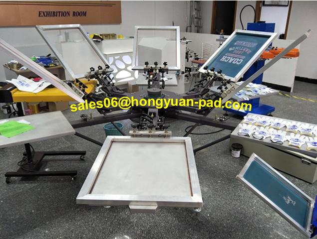 manual 6 color screen printer