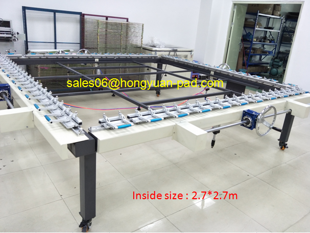 Screen stretching machine