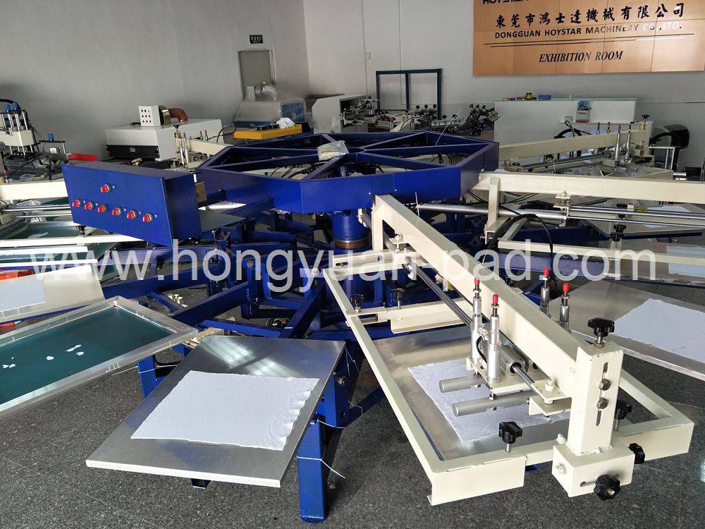 Rotary T shirt Screen Printing Machine