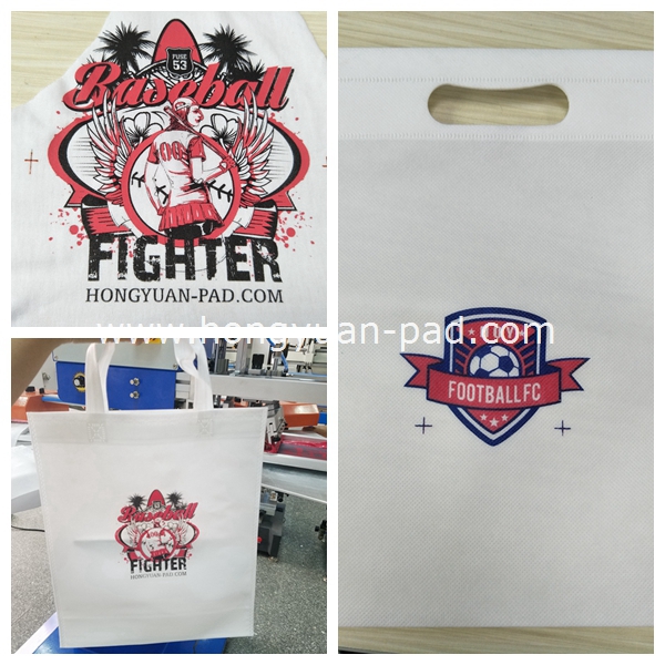 2 color non-woven logo screen printing machine