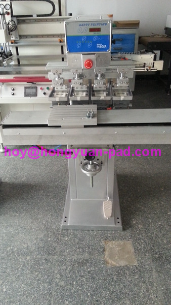 4 color pad printing machine for garment tagless