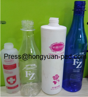 Curved screen printer bottle samples