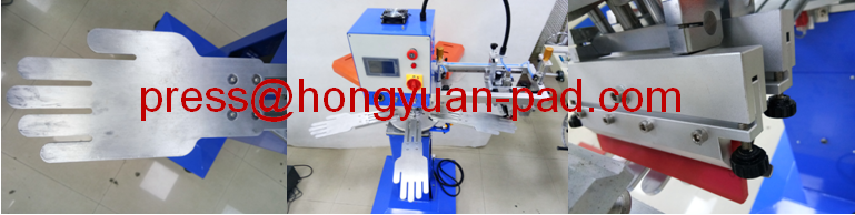 single color screen printer glove machine