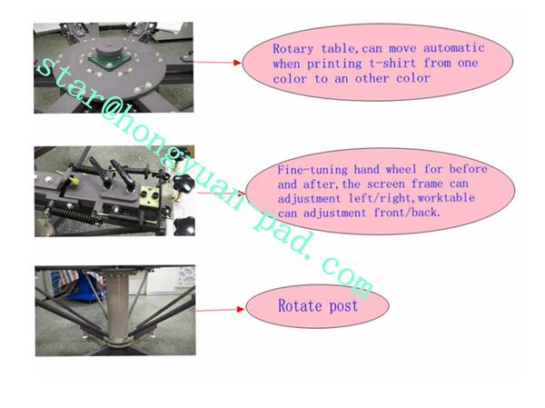 6 Color 6 Station T shirt Printing Machine