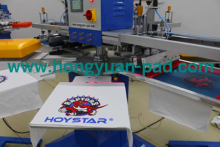 Automatic 3 Colors Screen Printing Machine For Printing T-shirts and Bags