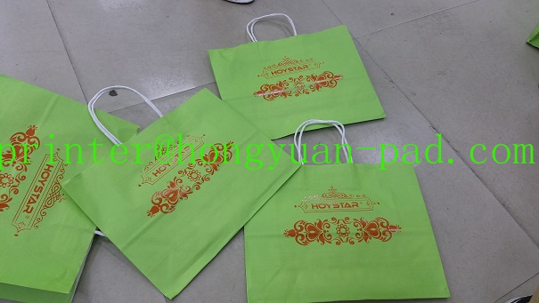 screen printed paper bag