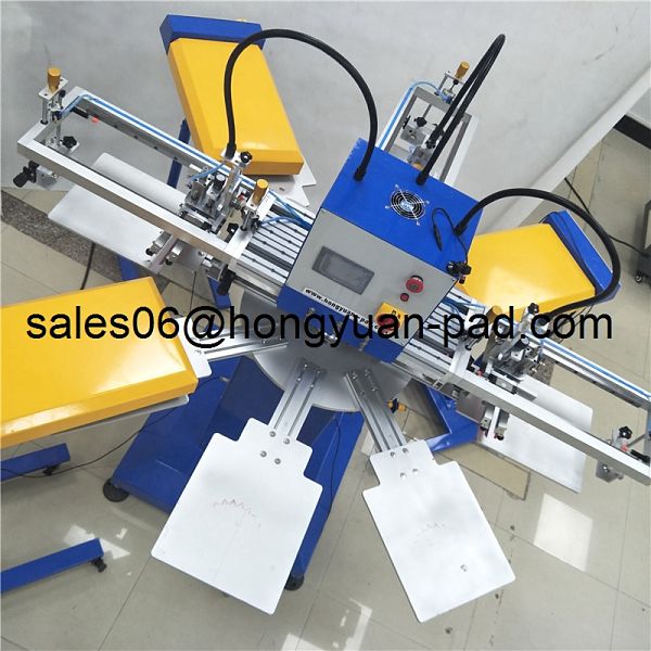 3 color screen printing machine