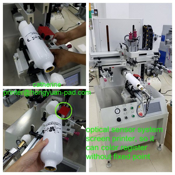 cylindrical screen printing machine silk screen printer
