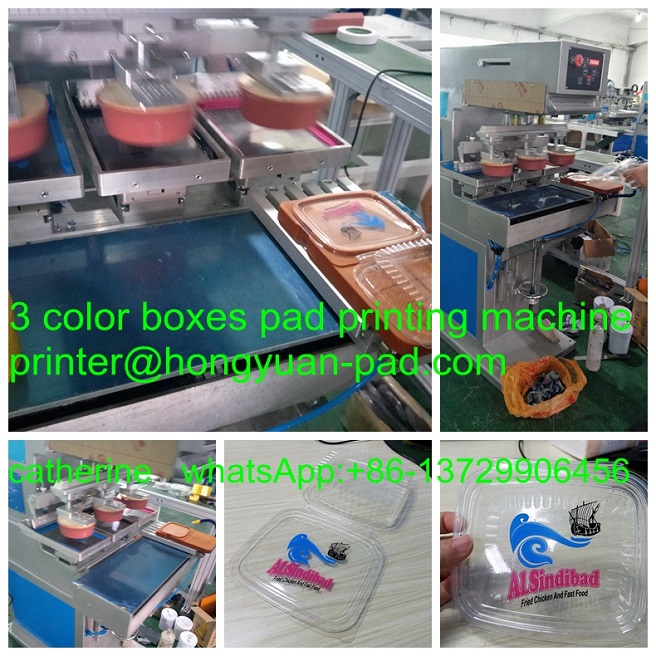 three color pad printer for box