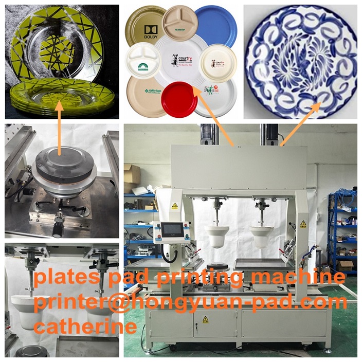 pad printing machine for bowl plate