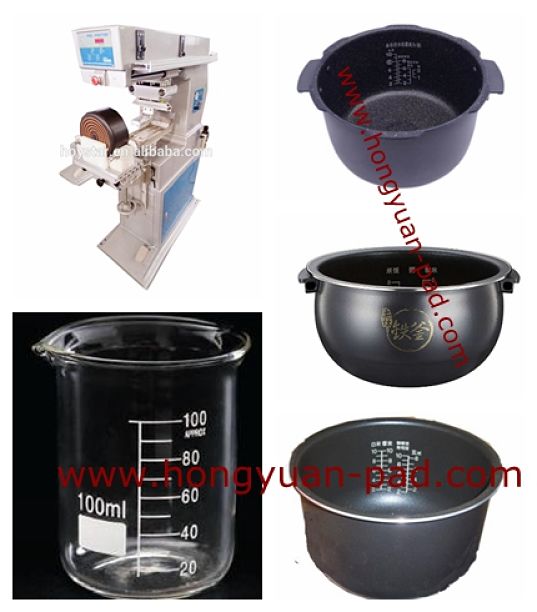 One color pad printer for printing degree scale on rice cooker