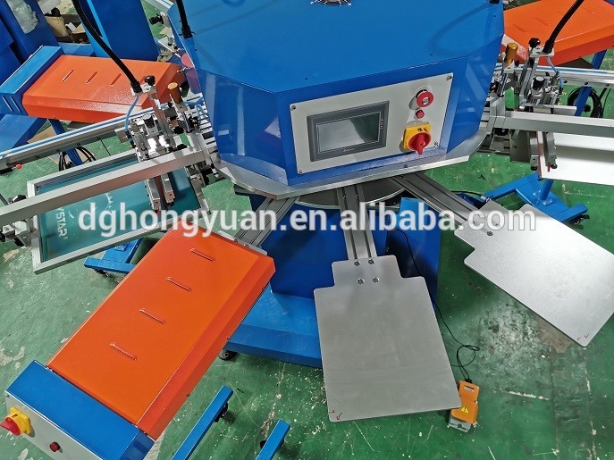 automatic carousel screen printing machine