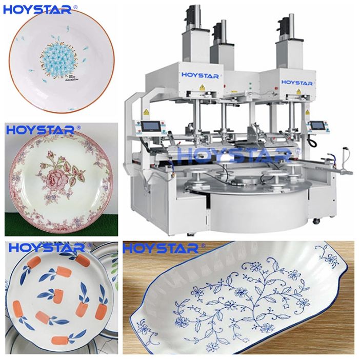 Pad printing machine for printing ceramic products