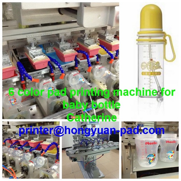 6 colors pad printing machine