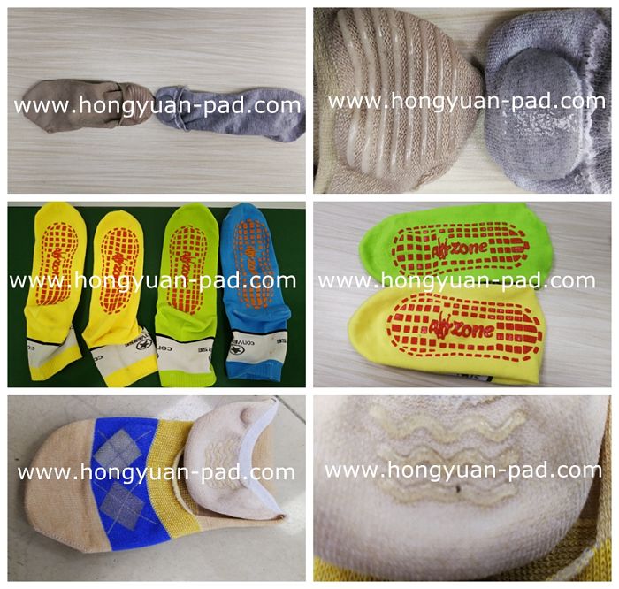Rotary screen printing machine for anti-slip socks