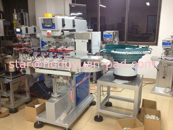 Autoamtic Bottle Cap Pad Printing Machine