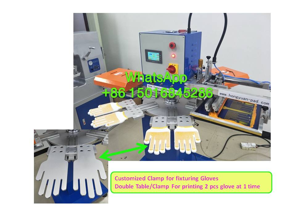 Glove dotted machine
