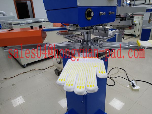 anti slip gloves screen printing machine