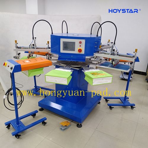 4 color t shirt screen printing machine