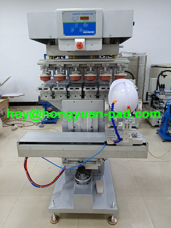 Helmet pad printing machines