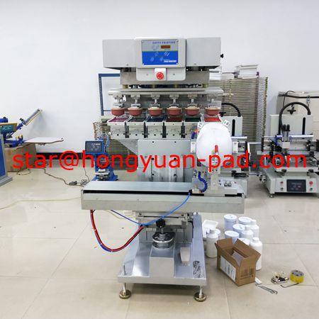 6 color safety helmet pad printing machine