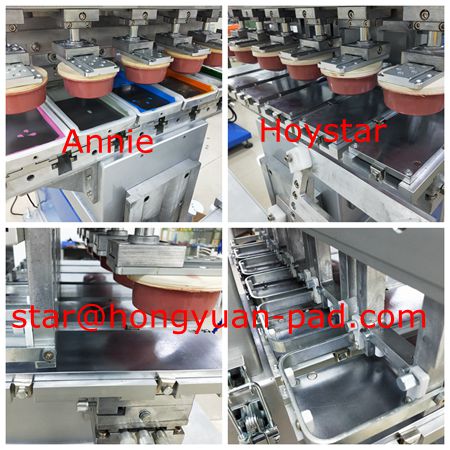 Helmet pad printing machine